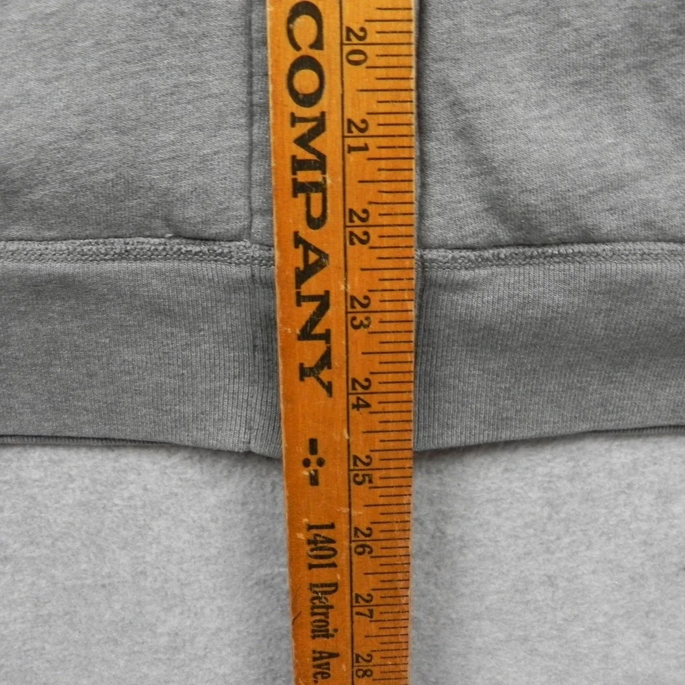 J.Crew Hoodie Mens Medium Gray Full Zip Outerwear Fleece Cotton Sweatshirt 18038